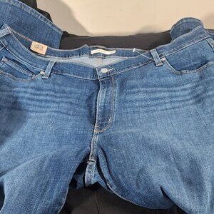 Levi's Straus Classic Bootcut Hyper soft Jeans Mid Rise Women’s 24W S Blue Denim